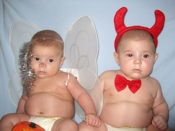 Little angel and devil