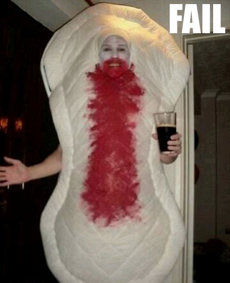 Funny Bleeding Pad Costume