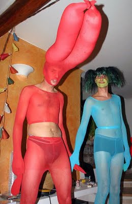 Nice Freaky Costume Made With Baloons