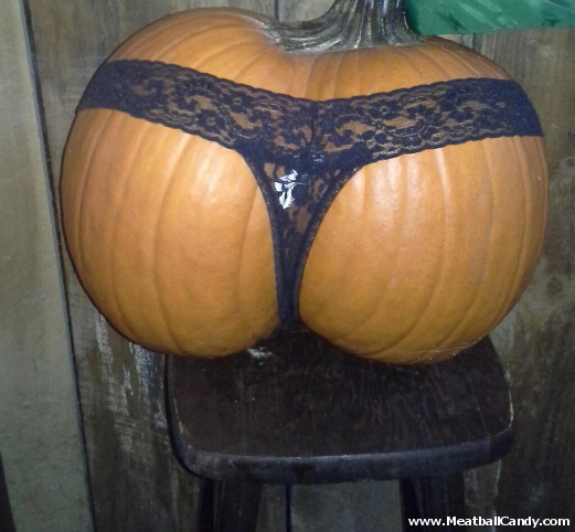 Slutty Pumpkin in Thongs