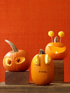 Nicely Carved Funny Halloween Pumpkins