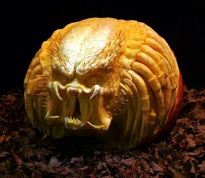 Pumpkin Carved As Alien