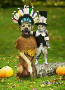 Dog in Tribal Costume