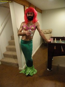 Funny Merman Halloween Costume